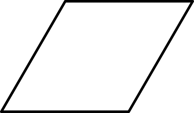 Large Rhombus for Pattern Block Set