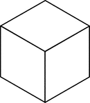 Three large rhombuses for pattern block set.