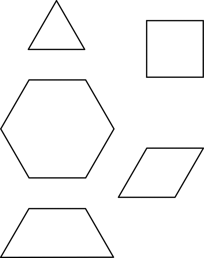 Pattern Block Shapes Printable