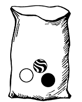 Bag with Three Marbles