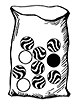 Bag with Ten Marbles
