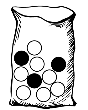 Bag with Ten Marbles