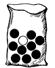 Bag with Ten Marbles