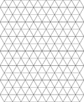 Tessellation of triangles.