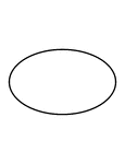 A flashcard featuring an illustration of an Ellipse