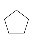 A flashcard featuring an illustration of a polygon with five equal sides