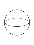 A flashcard featuring an illustration of a Sphere