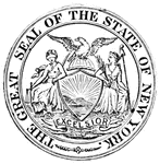 Seal of the state of New York, 1875