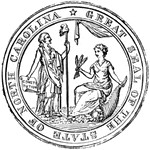 Seal of the state of North Carolina, 1875