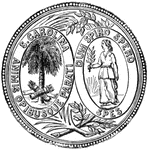 Seal of the state of South Carolina, 1875