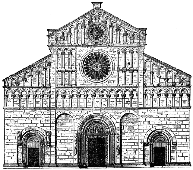 Romanesque cathedral | ClipArt ETC