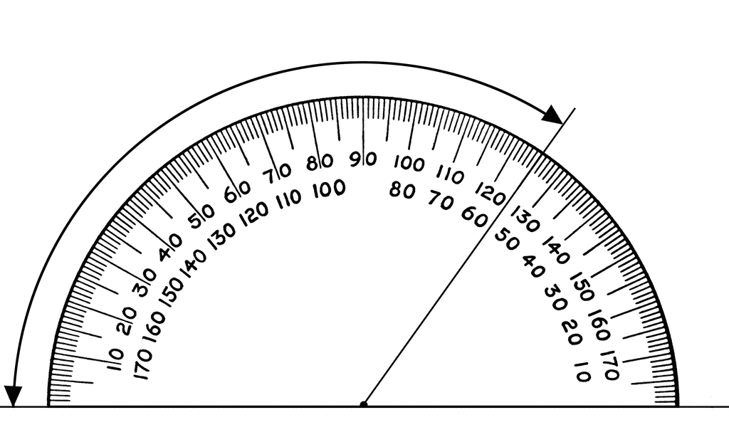 Protractor 125 Degrees ClipArt ETC