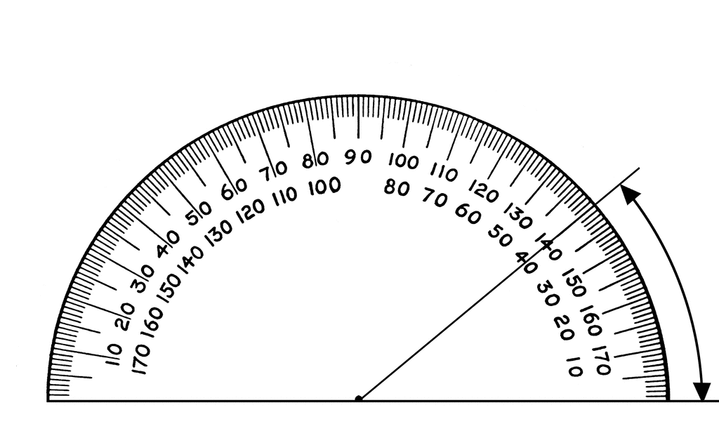 Protractor 40 Degrees ClipArt ETC