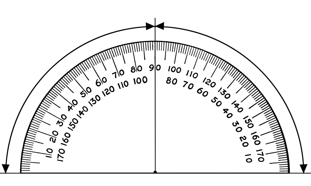 Protractor, 90 and 90 Degrees | ClipArt ETC