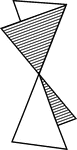 Illustration of two vertical dihedral angles.