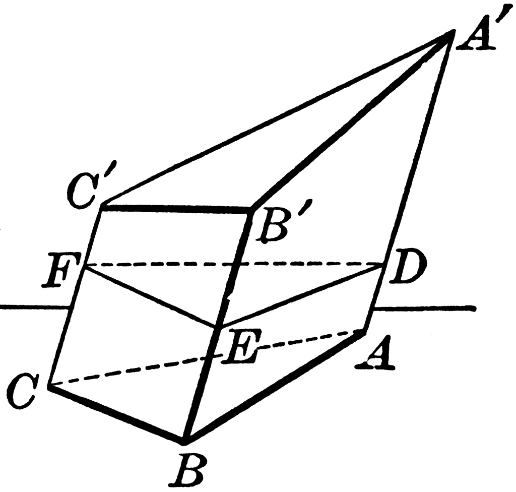 volume of triangular prism with different bases