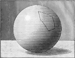 Illustration of a spherical polygon.
