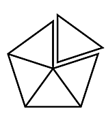 Fractions of 5-sided Polygon