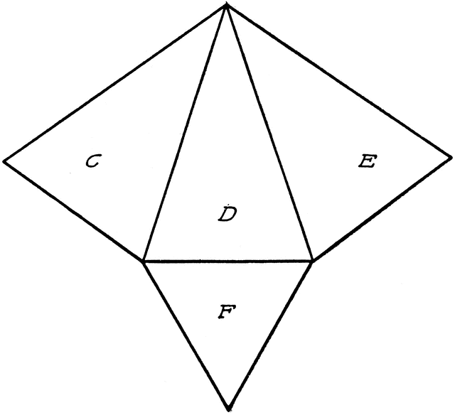 Development Of A Triangular Pyramid ClipArt ETC