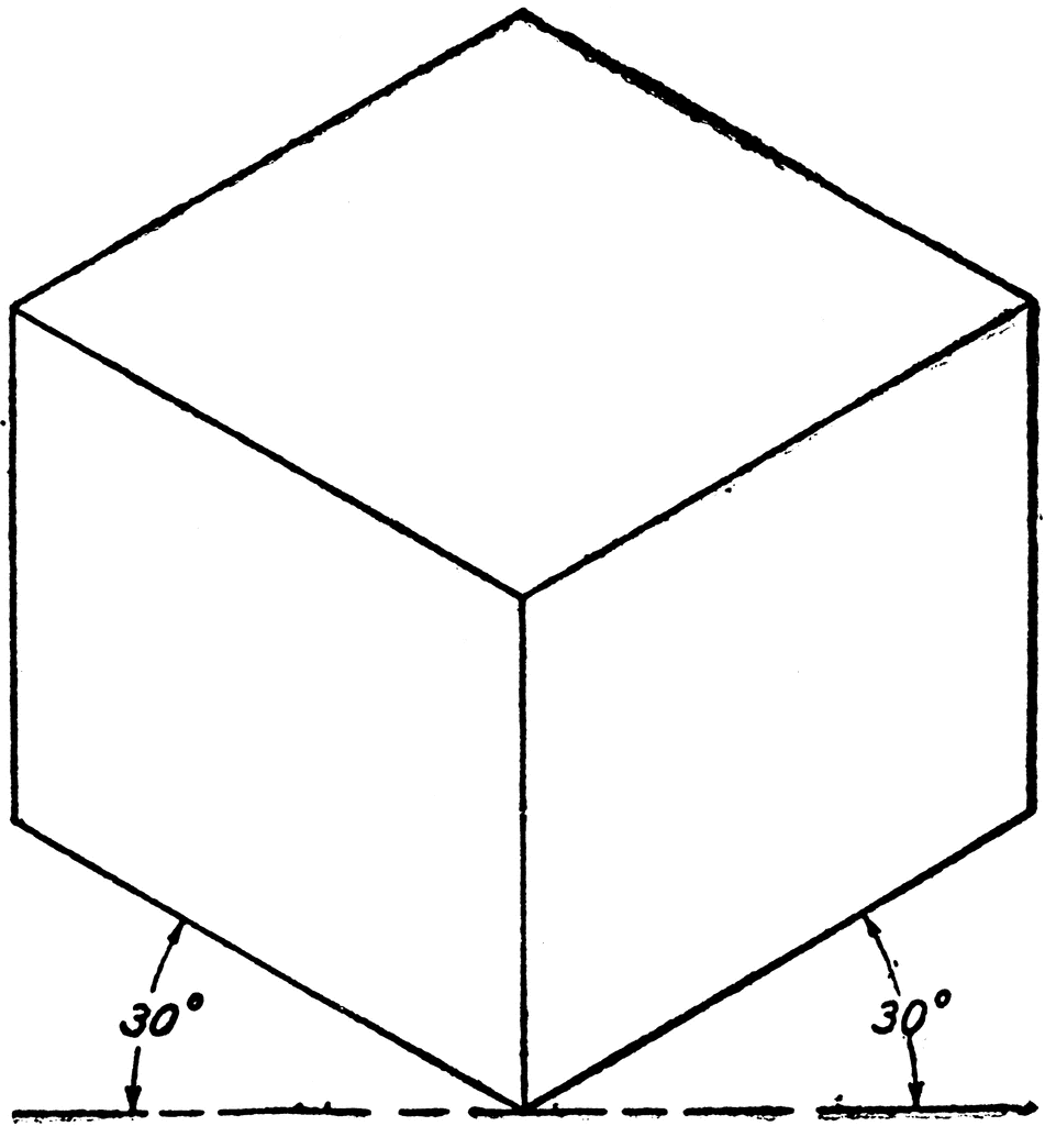 как начертить куб