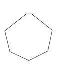 Illustration of an irregular convex heptagon. This polygon has some symmetry.