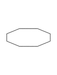 Illustration of an irregular convex octagon. This polygon has some symmetry.