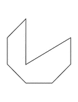 Illustration of an irregular concave octagon.