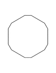 Illustration of an irregular convex dodecagon. This polygon has some symmetry.
