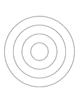 Illustration of four concentric circles.