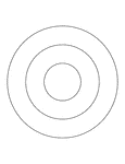 Illustration of three concentric circles.