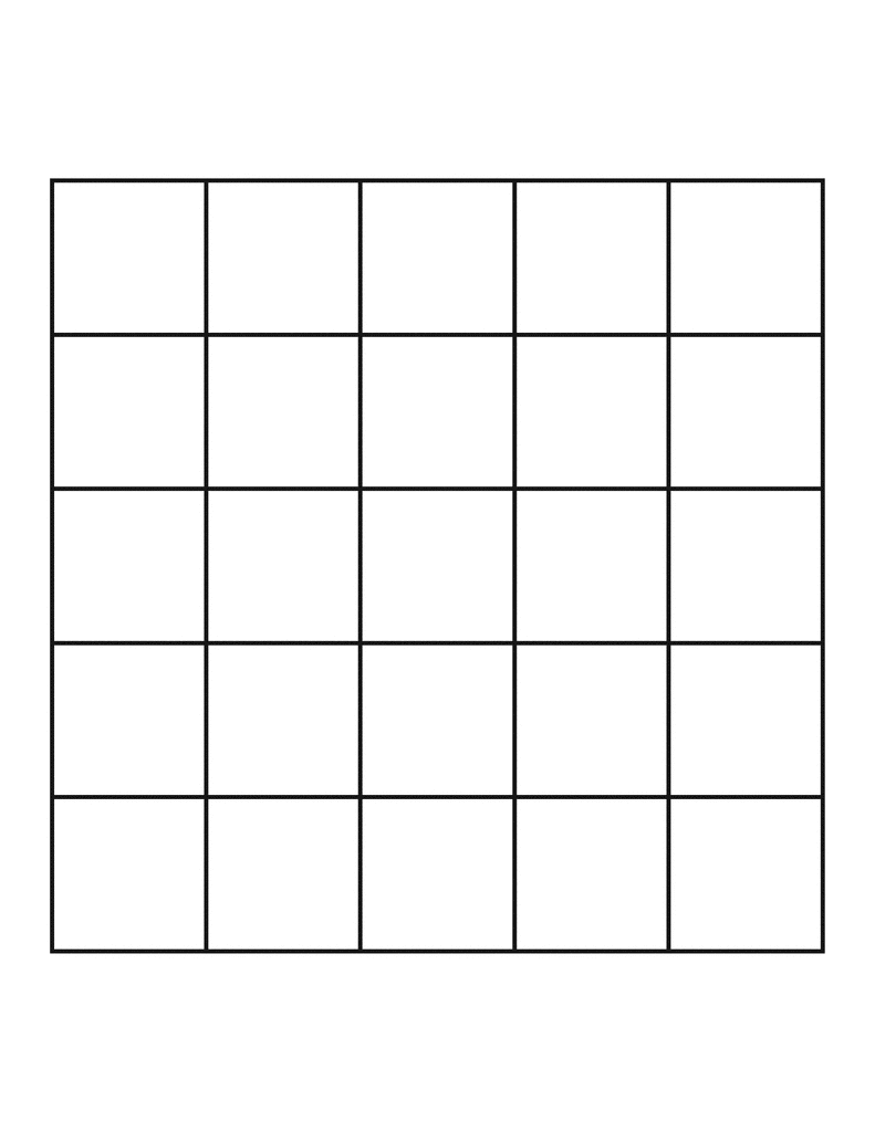 5 By 5 Grid ClipArt ETC