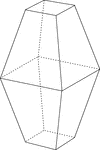 The Bifrusta ClipArt gallery offers 5 illustrations of bifrusta, or bifrustum, which are polyhedral solids that combine two frustum across a plane of symmetry.