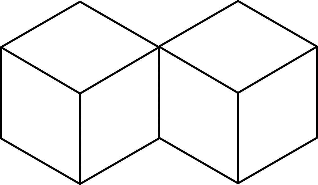 2 Congruent Cubes