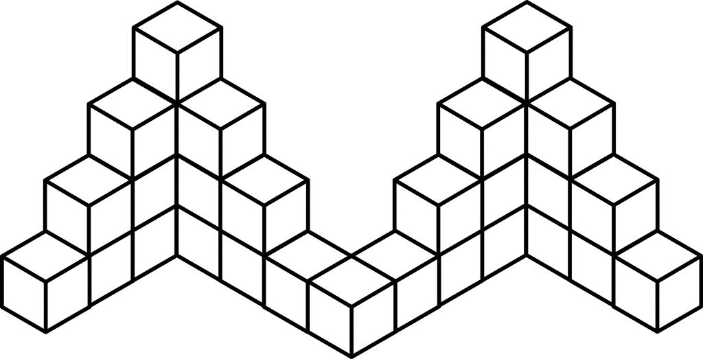 33 Stacked Congruent Cubes ClipArt ETC.