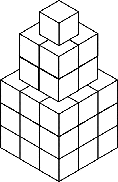36 Stacked Congruent Cubes