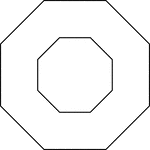 The Octagons ClipArt gallery contains 20 illustrations of closed two-dimensional geometric figures with eight sides. Images include examples of regular (those having 8 equal sides and 8 equal angles), irregular, concentric, concave, and convex octagons.