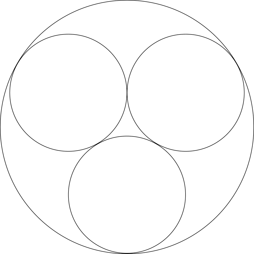 3 круга вместе. Три круга в круге. Рисование кругами. Круг с кругами внутри. Орнамент из окружностей.
