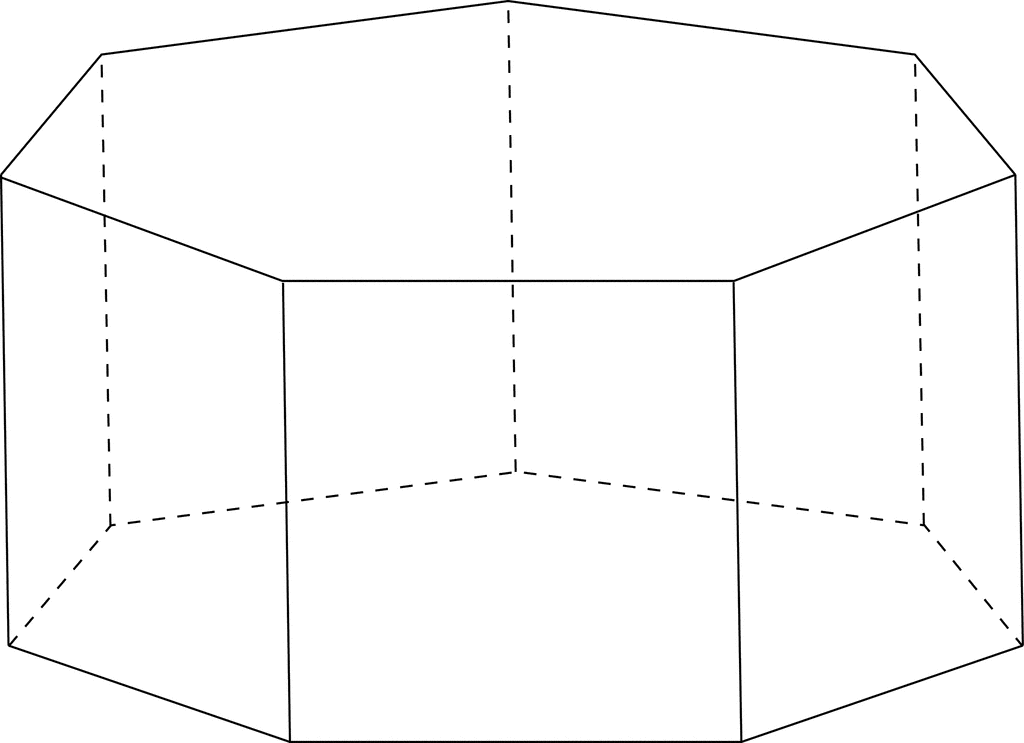 heptagonal prism edges