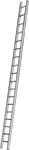Illustration of a ladder that is not perpendicular to the ground. If it is set on the ground and leaned toward a building, it will form the hypotenuse of a right triangle.