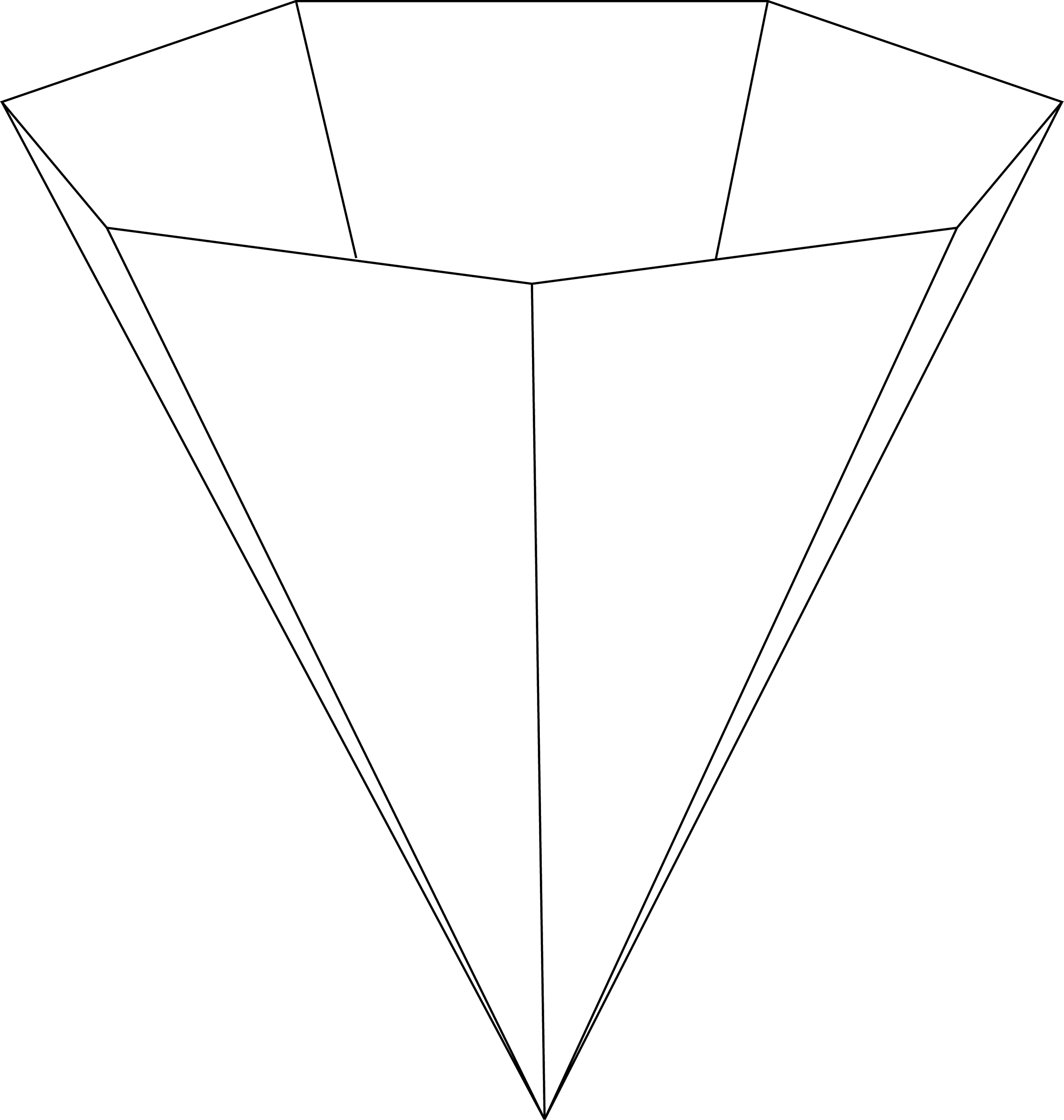 Inverted Septagonal/Heptagonal Pyramid | ClipArt ETC