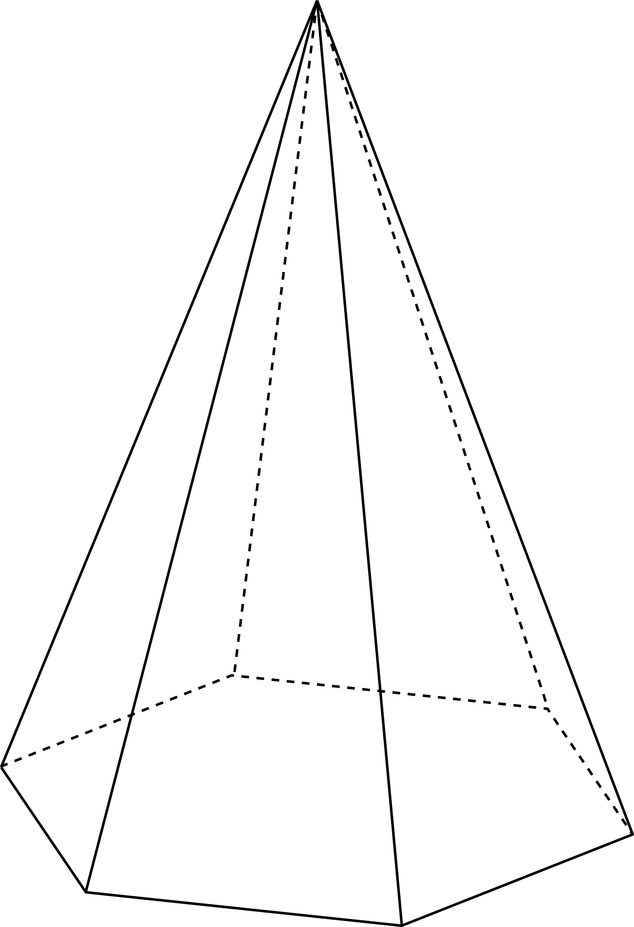 Правильная пятиугольная пирамида рисунок