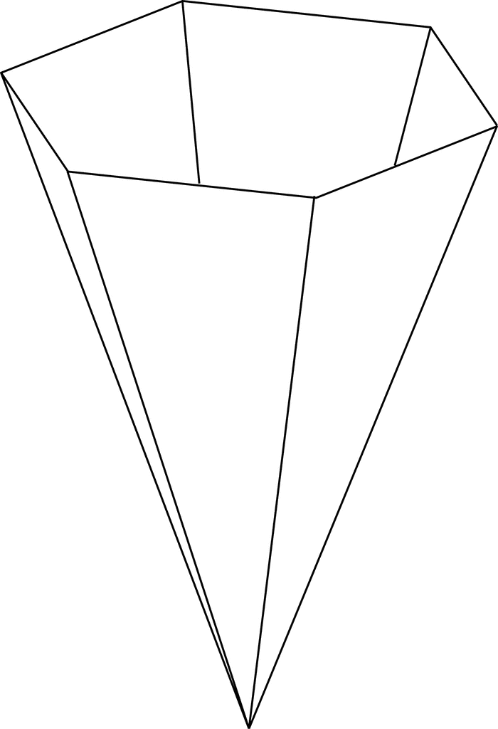 Inverted Hexagonal Pyramid | ClipArt ETC