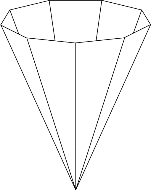 Inverted Nonagonal Pyramid | ClipArt ETC