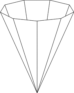 Inverted Nonagonal Pyramid | ClipArt ETC