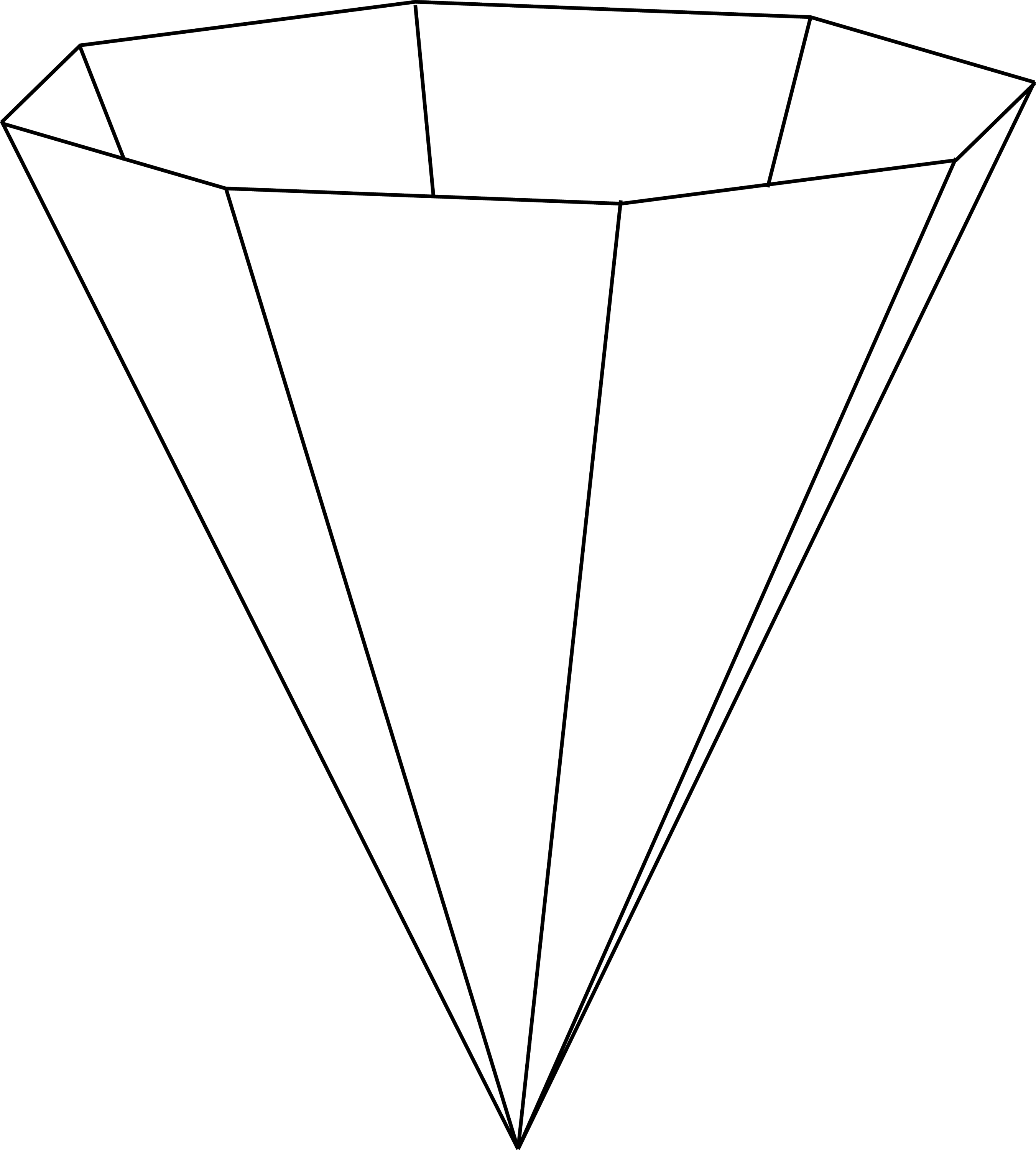 Inverted Octagonal Pyramid | ClipArt ETC