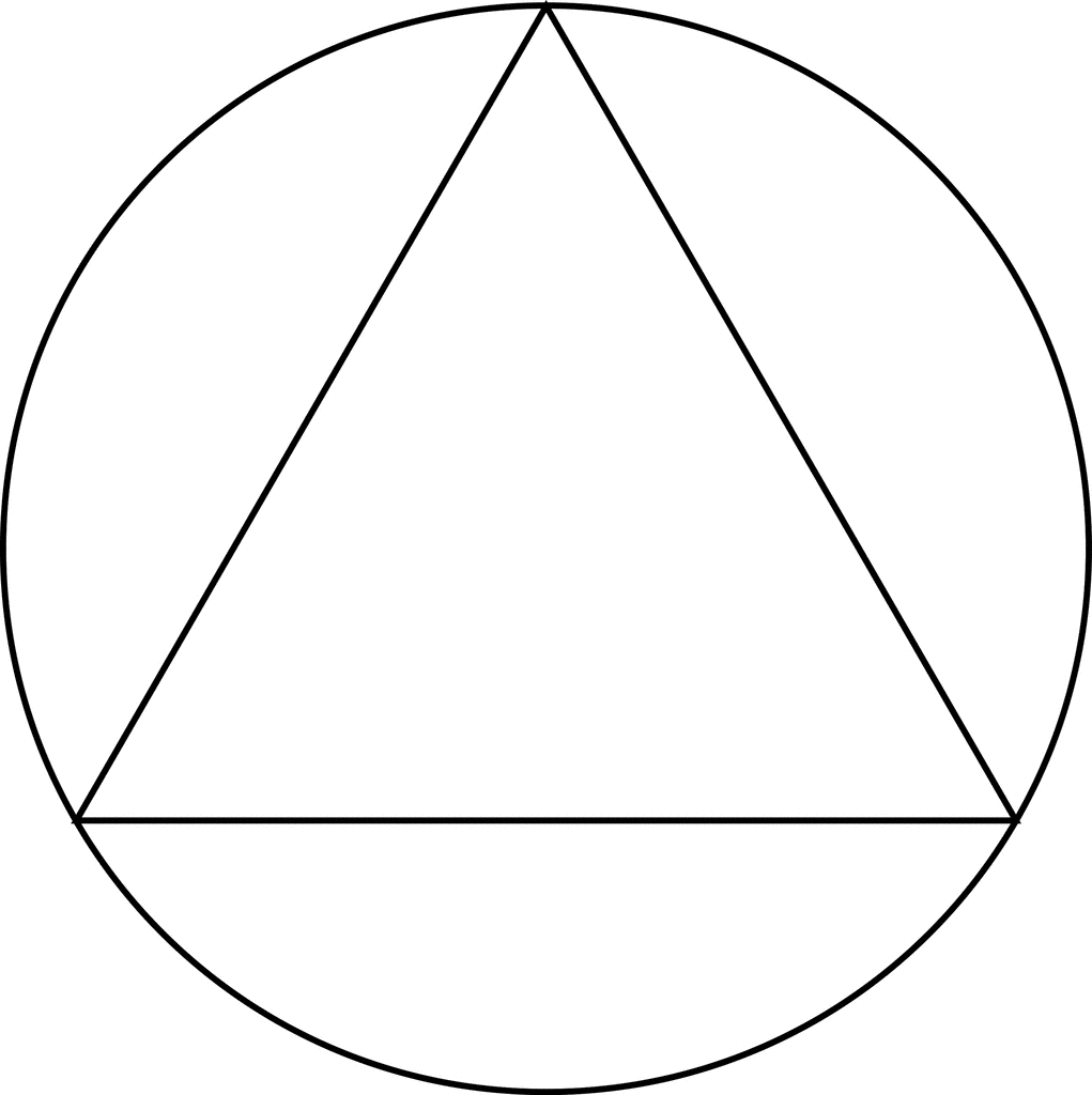 Triangle Inscribed In A Circle ClipArt ETC