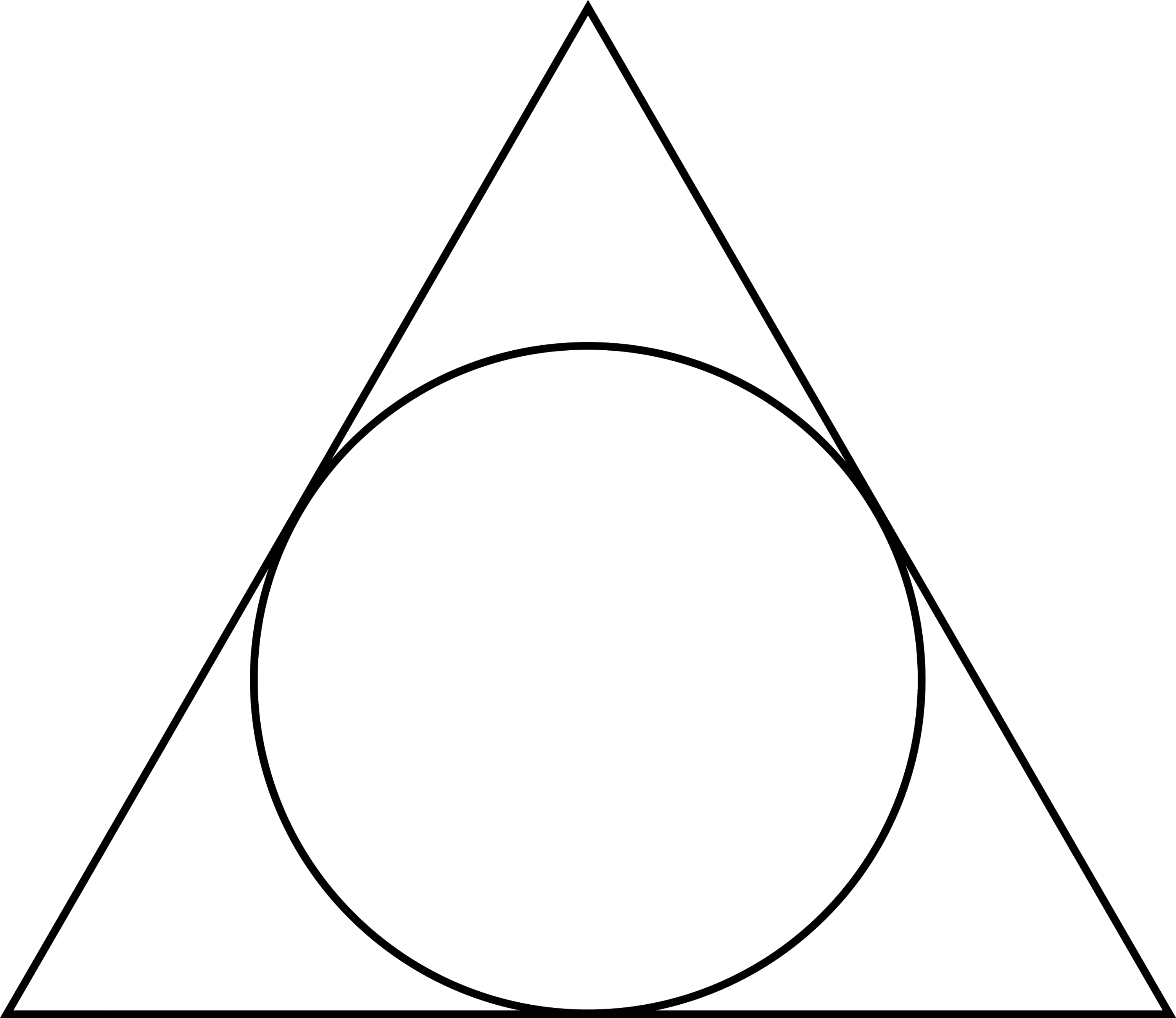 Треугольник 1 9 90. Треугольник в круге. Треугольник с кругом внутри. Равносторонний треугольник в круге. Вписанные фигуры.