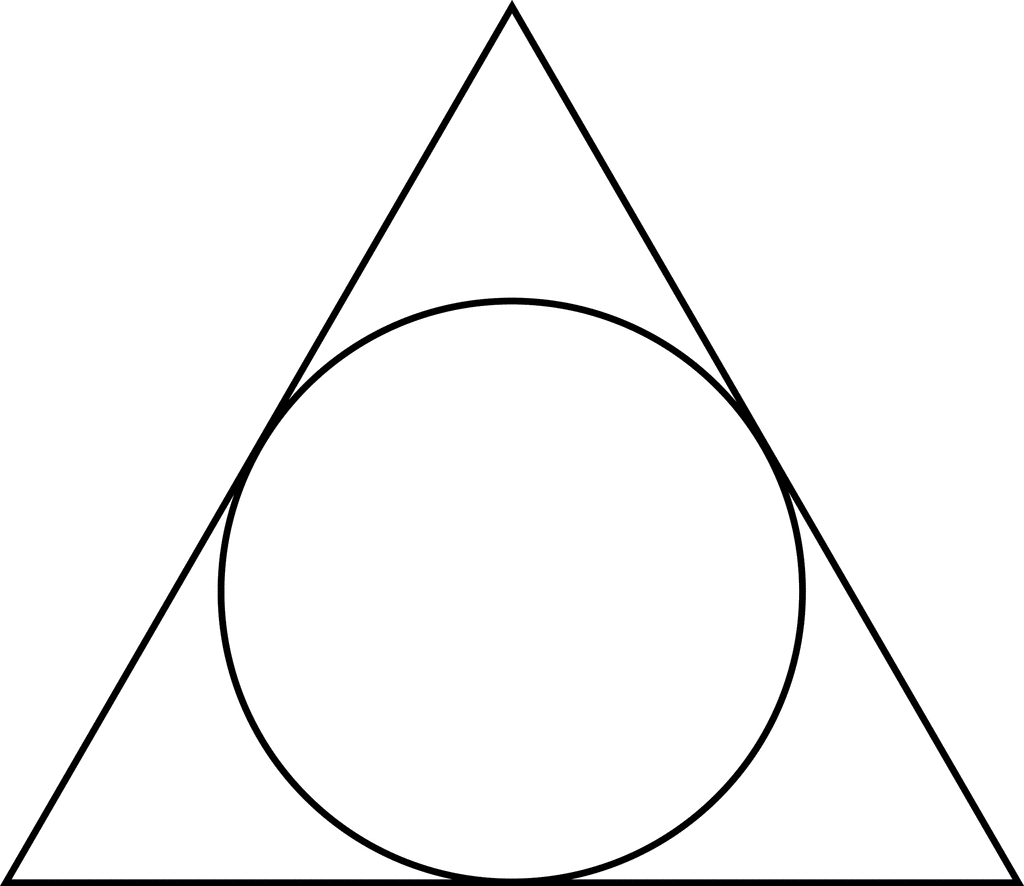 Triangle Circumscribed About A Circle Clipart Etc