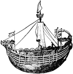 A 13th Century English Ship.