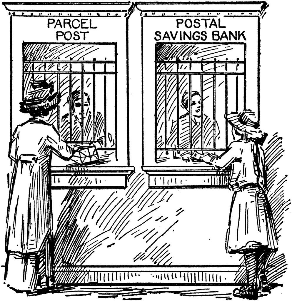 post office building coloring pages